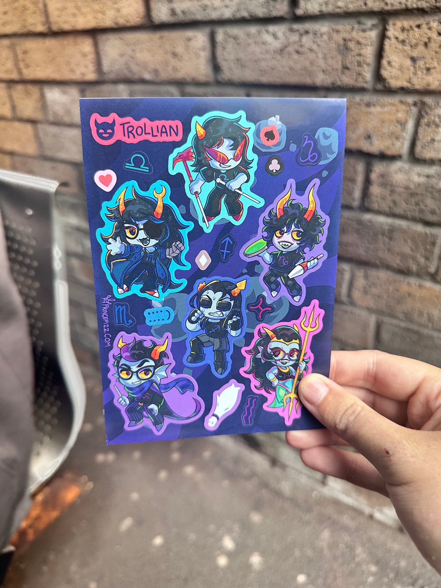 Homestuck Troll Sticker Sheets