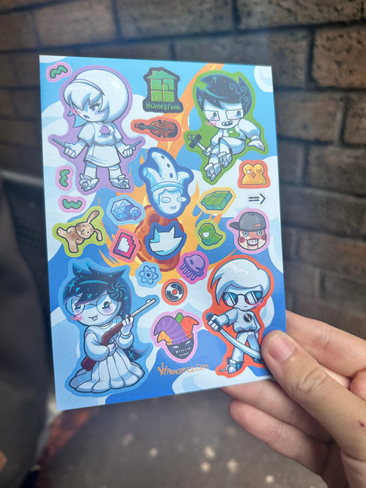 Homestuck Sticker Sheet