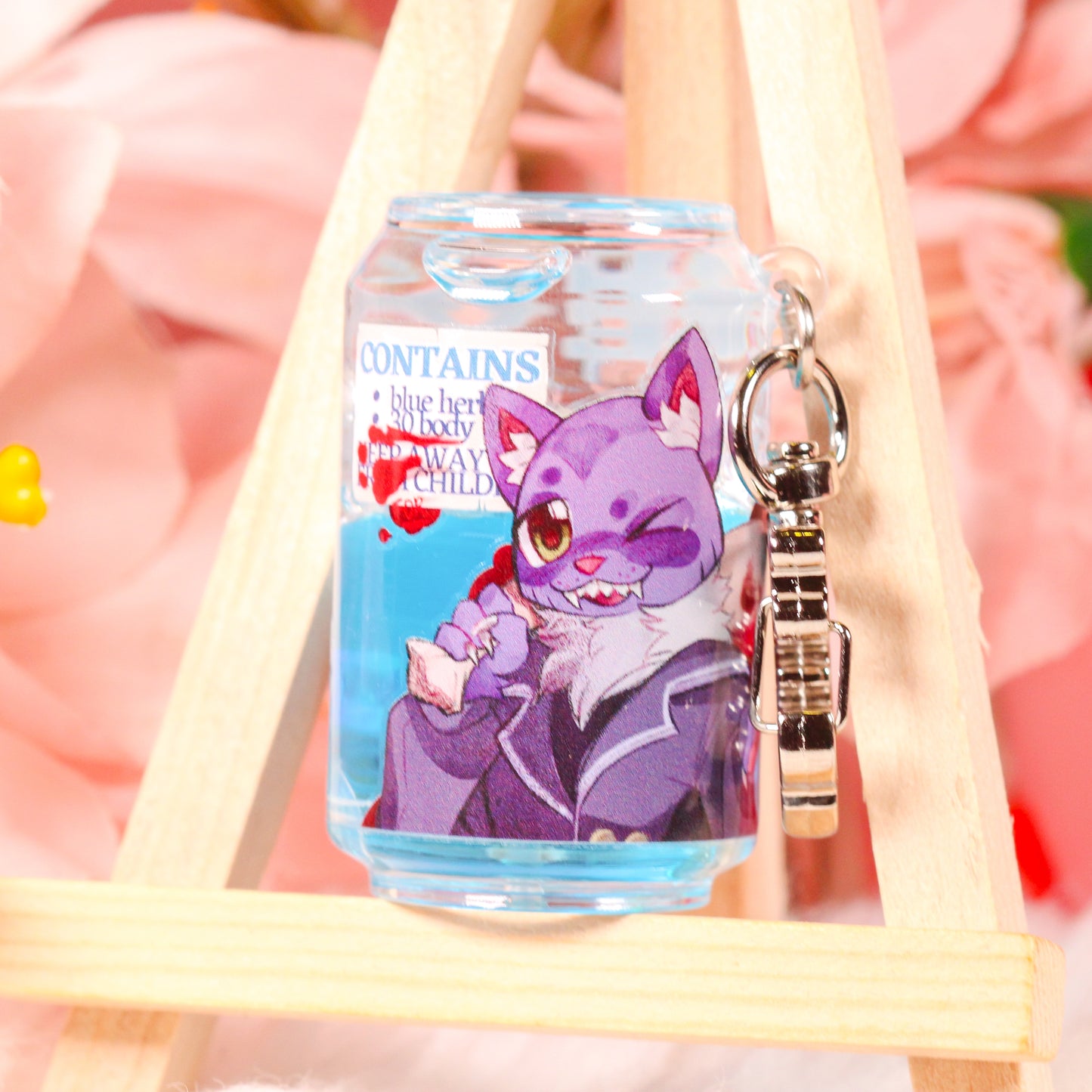 Fear & Hunger Blue Vial Liquid Charm