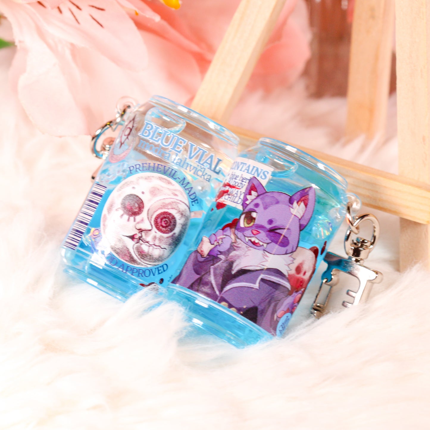 Fear & Hunger Blue Vial Liquid Charm