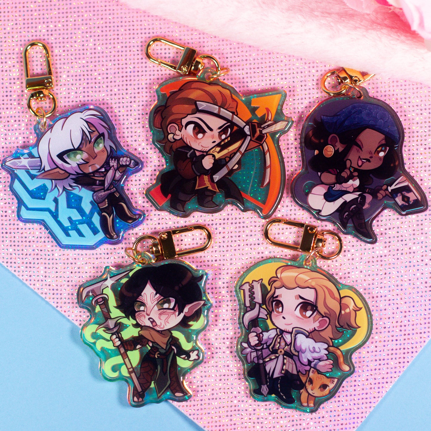 Dragon Age 2 Companion Keychains