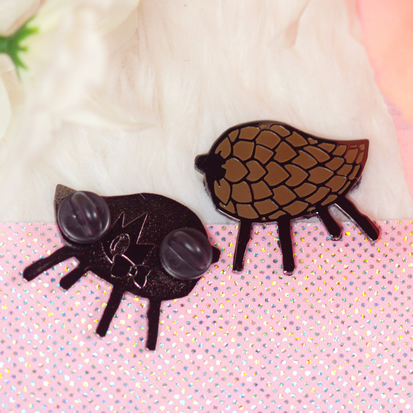 Fear & Hunger Pinecone Pig Enamel Pin