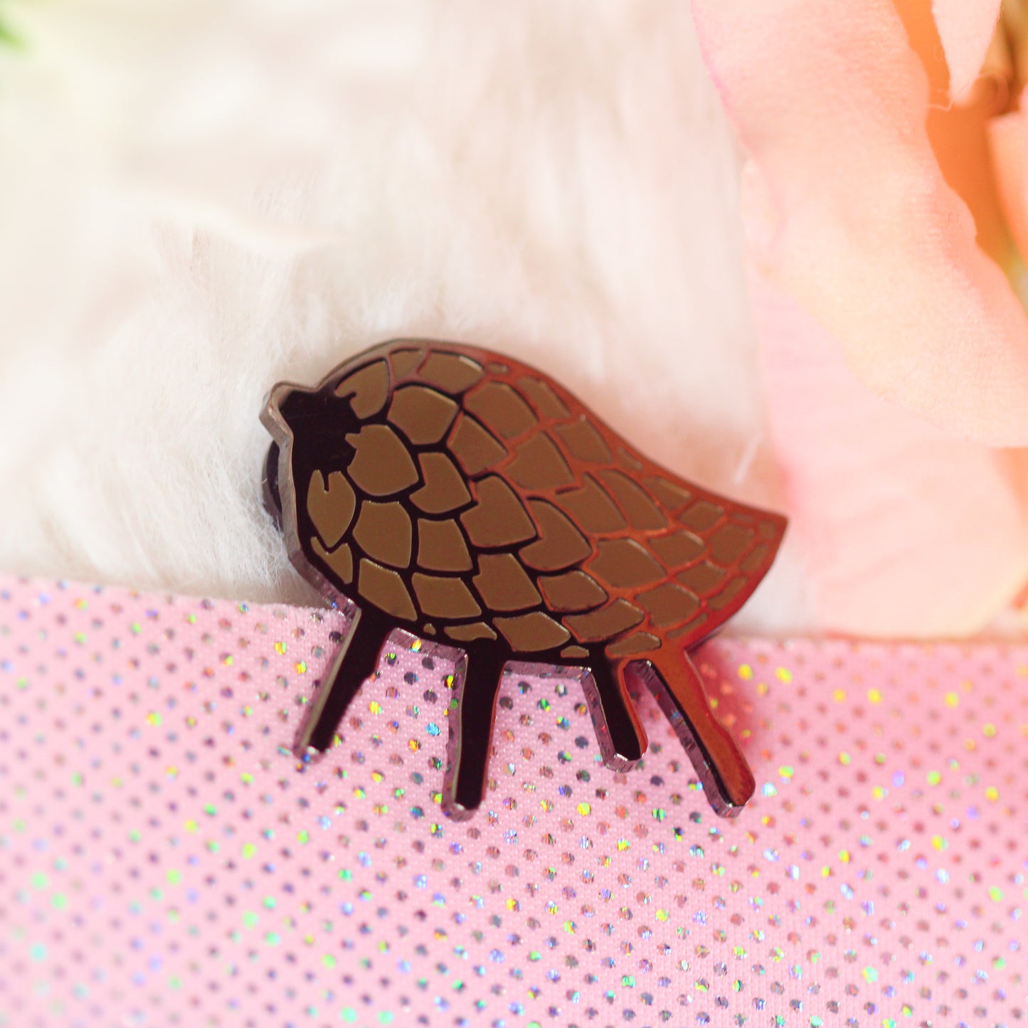 Fear & Hunger Pinecone Pig Enamel Pin