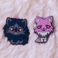 Pocketcat & Moonless Chibi Enamel Pin