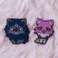 Pocketcat & Moonless Chibi Enamel Pin