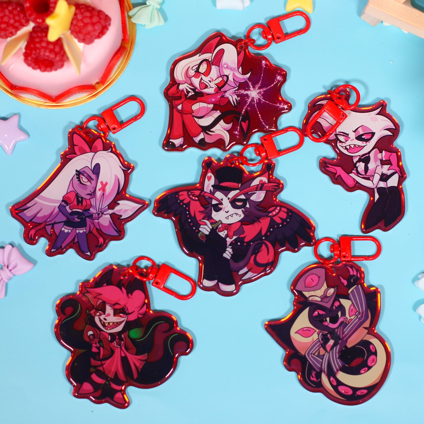 Hazbin Hotel Sinner Keychains