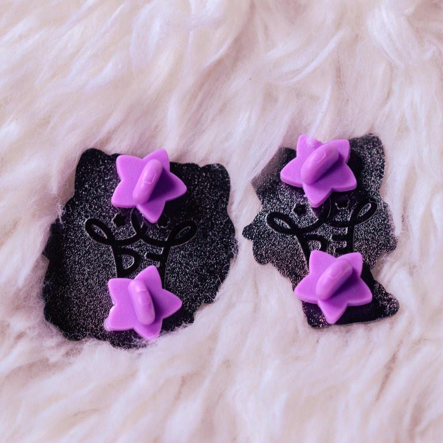 Pocketcat & Moonless Chibi Enamel Pin