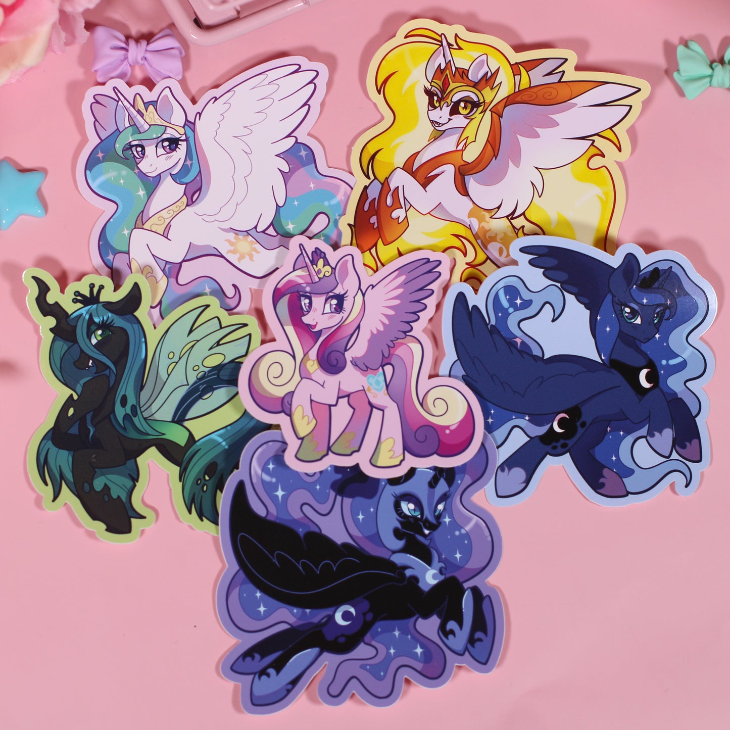 MLP Royal Sisters Vinyl Stickers