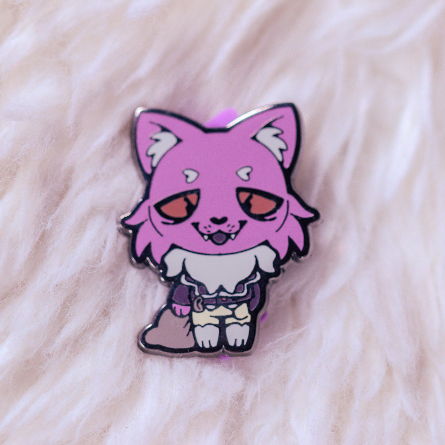 Pocketcat & Moonless Chibi Enamel Pin